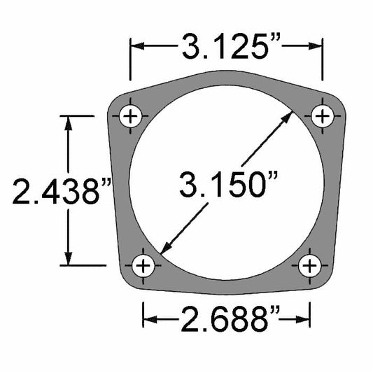 Strange Engineering Pro Series II Rear Brake Kit For H1143 Ends with 2.832" Brake Offset With 2 Pc Slotted Rotors, Four Piston Calipers & Soft Metallic Pads