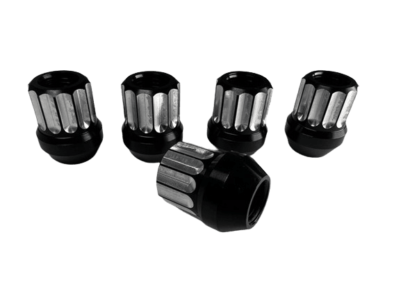 Billet Aluminum Lug Nut (Conical) 14MM - Two Tone Black