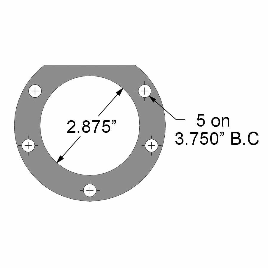 Strange Engineering Pro Series Rear Brake Kit For Mopar Housing Ends - Includes Axle Bearings With Slotted Rotors, Four Piston Calipers & Hard Metallic Pads
