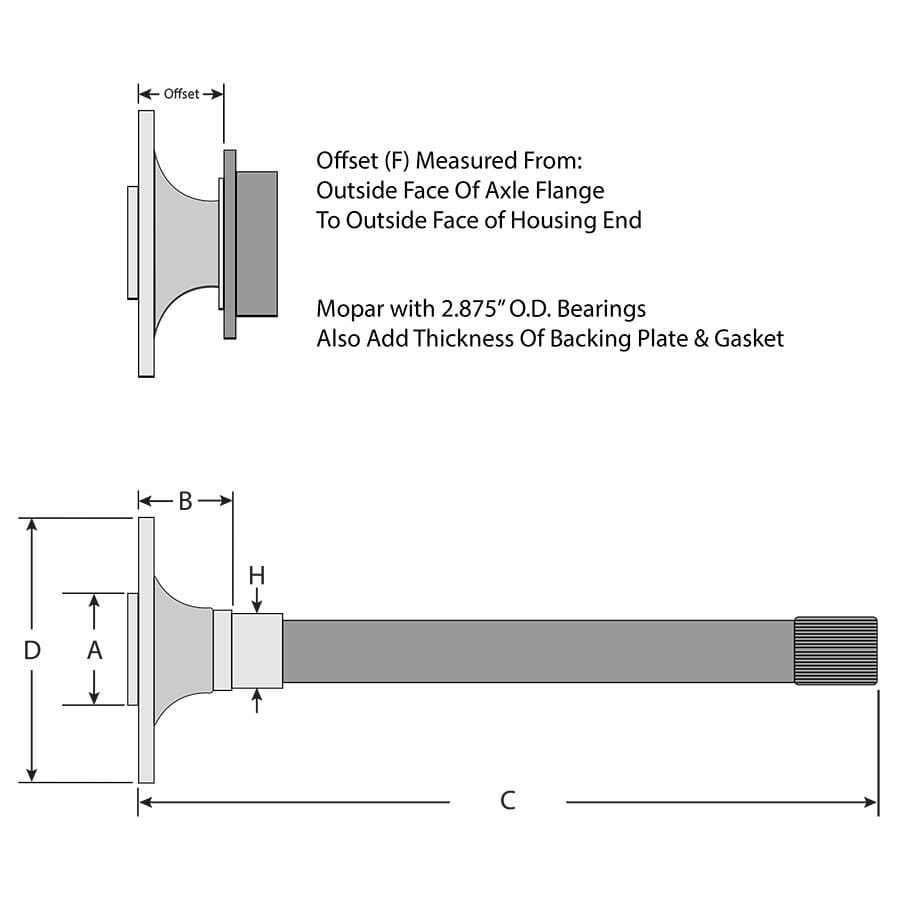 Strange Engineering Pro Series Rear Brake Kit For Mopar Housing Ends - Includes Axle Bearings With Slotted Rotors, Four Piston Calipers & Hard Metallic Pads