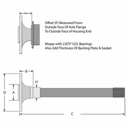 Strange Engineering Pro Series Rear Brake Kit For Mopar Housing Ends - Includes Axle Bearings With Slotted Rotors, Four Piston Calipers & Hard Metallic Pads