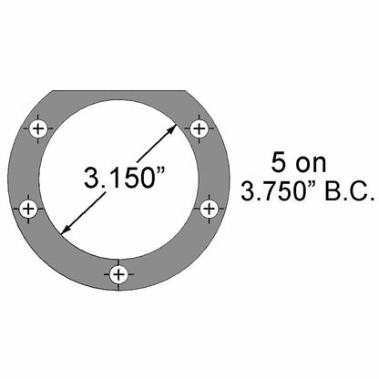 Strange Engineering Pro Series Rear Brake Kit For H1147 Ends with 2.500" Brake Offset With Slotted Rotors, Four Piston Calipers & Hard Metallic Pads