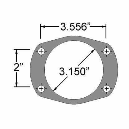 Strange Engineering Pro Series Rear Brake Kit For Late Big Ford Ends with 2.500" Brake Offset With Slotted Rotors, Four Piston Calipers & Soft Metallic Pa