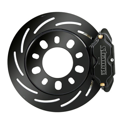 Strange Engineering Pro Series H/D Front Brake Kit 1998-2002 Camaro & Firebird - Reuses OEM Hubs 1 Pc Rotors, 4 Piston Calipers & DTC-30 Semi Metallic Pads