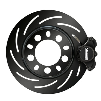 Strange Engineering Pro Series II Front Brake Kit For 1994-2004 Mustang Reusing OEM Hubs 2 Piston Calipers & Two Piece Slotted Rotors