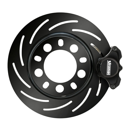 Strange Engineering Pro Series M/D Front Brake Kit 1998-2002 Camaro & Firebird - Reuses OEM Hubs 1 Pc Rotors, 2 Piston Calipers & Semi Metallic Pads