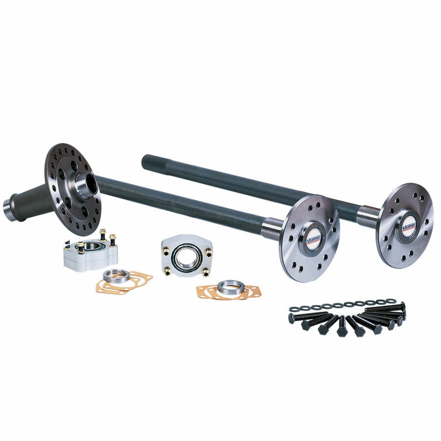 Strange Engineering 86-93 Mustang Drag Race Axle & Spool Pkg 35 Spl Axles, Eliminator Kit, 1/2" Studs & Spool
