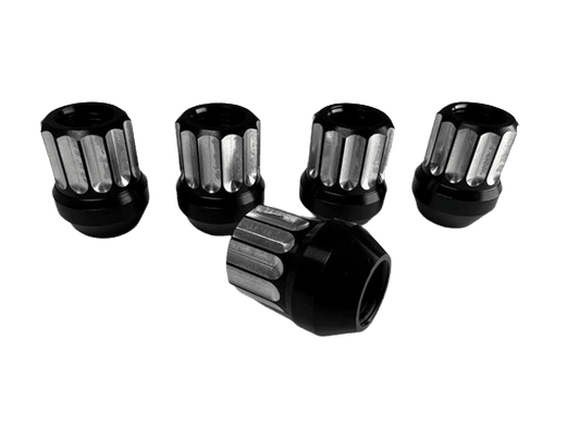 Billet Aluminum Lug Nut (Conical) 14MM - Two Tone Black