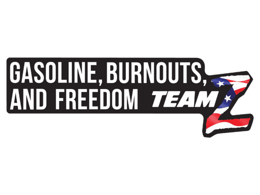 Gasoline, Burnouts, and Freedom Sticker