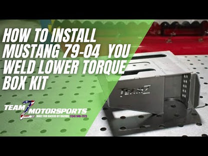 79-04 Mustang Lower Torque Box Replacement Kit - Tab and Slot (Unwelded)